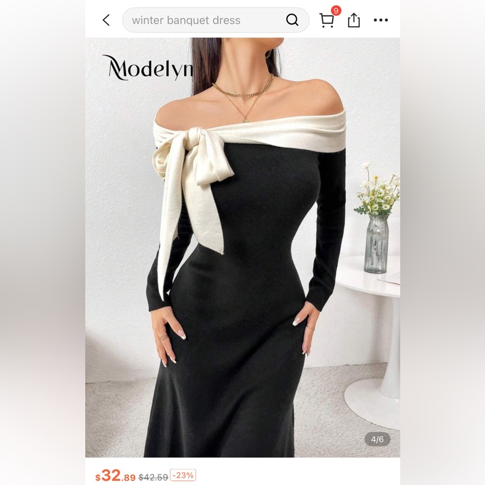 long off the shoulder sweater dress!